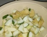 A picture of step 5 of Apple,pineapple and cucumber fruit salad.