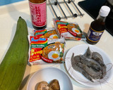 鮮蝦絲瓜印尼🇮🇩炒麵的食譜步驟1照片
