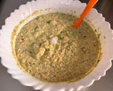 A picture of step 7 of Protein Power Chickpea Appes with Coconut Peanut Chutney (Kala chana breakfast).