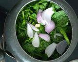 A picture of step 1 of Creamy Spinach Soup.