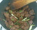 A picture of step 6 of Tala hua gosht Hyderabadi.