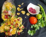 A picture of step 3 of Bhel Puri.