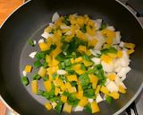 A picture of step 1 of Vegetarian mixed bean slow cooker chilli.