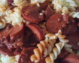 Paradicsomos kolbász recept fázis 3 fotója