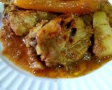 Foto del paso 21 de la receta Pollo en salsa de jengibre fresco, cardamomo con patatas y zanahoria