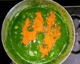 A picture of step 9 of Aloo Palak.