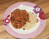 A picture of step 4 of Vegetable chilli with cocoa.