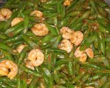 Foto langkah ke 4 dari resep Oseng Buncis dan Udang.