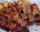 Káposztás tarja sajtos gombaraguval recept fázis 3 fotója
