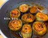 Hình bước làm 3 của món Cà Tím Dồn Thịt Rim Nước Tương