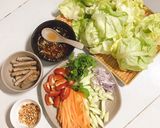 Hình bước làm 1 của món Salad bò cay