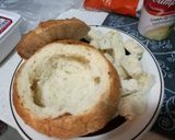 รูปขั้นตอนการทำที่ 1 ของ ขนมปัง ซุปไก่ (bread bowl chicken soup)