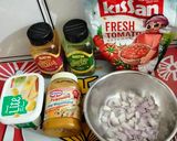 A picture of step 1 of Tandoori Paratha bites.