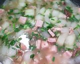 A picture of step 8 of Chinese Winter Melon Soup with Rice 瓜粒湯飯.