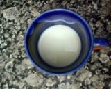 A picture of step 1 of Rose and almond ice-cream.
