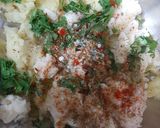 A picture of step 2 of Suji potato fingers.