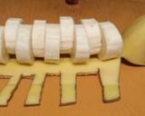A picture of step 6 of Banana chaat decoration.