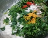 A picture of step 1 of Bathua Ka Paratha.