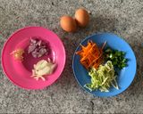 Foto langkah ke 1 dari resep Egg Chiffon Rice (vegetable).