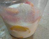 A picture of step 3 of Mango and Peach Shake.