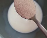 A picture of step 2 of Dilkush or sweet bread with coconut and tutti frutti filling.