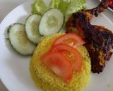 Gambar langkah 7 resipi Nasi Ayam dan Ayam Bakar Air Fryer.