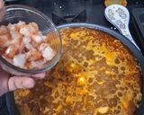 A picture of step 6 of Octopus and Jumbo Shrimp Paella.