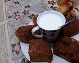 A picture of step 2 of Soyayen burode da kwai.