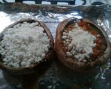 A picture of step 9 of Stuffed Portobello Mushrooms With oven roasted tomatoes.