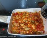 Foto del paso 2 de la receta: Berenjenas con pollo verduras y champiñones gratinados