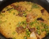 A picture of step 6 of Matar Murg Tahiri.