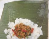 Gambar langkah 5 resipi Nasi Bakar Tuna Cili Basil.