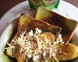 Foto langkah ke 3 dari resep Cake grill with king banana with indomilk macha sauce and cheese messes.