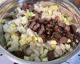 Une image de l'étape 15 de Flan de légumes aux saucisses et fromage roumains.