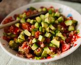Foto del paso 4 de la receta: Ensalada 🥗 de bacalao (esqueixada) 🫒 🍅 🌶️ 🧅