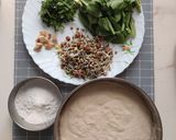 A picture of step 1 of Green moong dosa.