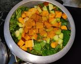 A picture of step 4 of Ghora saga Chuna paka saga.