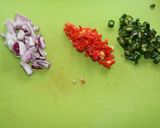 A picture of step 2 of Cous cous balls.