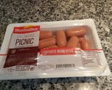 Foto del paso 1 de la receta: Patatas rústicas congeladas en Freidora de Aire con calabacín y mini salchichas al Microondas