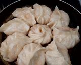A picture of step 4 of Kothey Momo with Roasted Garlic Tomato Chutney (Veg).