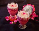 A picture of step 4 of Dragon fruit Rose milkshake.