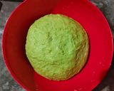 Foto langkah ke 8 dari resep Roti Kukus Pontianak Pandan Selai Sarikaya (Mini size).