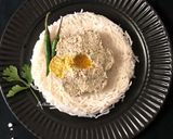 A picture of step 2 of Narkel Bata (Coconut Chutney - Bong style).