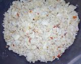 A picture of step 2 of Yam balls.