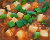 A picture of step 3 of Kimchi Stew.