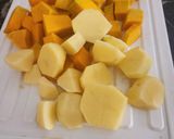 Foto del paso 5 de la receta: Sopa de huevo con calabaza y papa