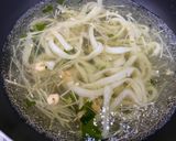 A picture of step 3 of Deluxe Seafood Knife-Cut Noodles.