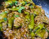 A picture of step 12 of Hari mirchon ka salan.