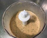 Une image de l'étape 6 de Sauce salade moutarde épices pêche.