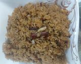 A picture of step 4 of Jaggery rice /gur waly rice.